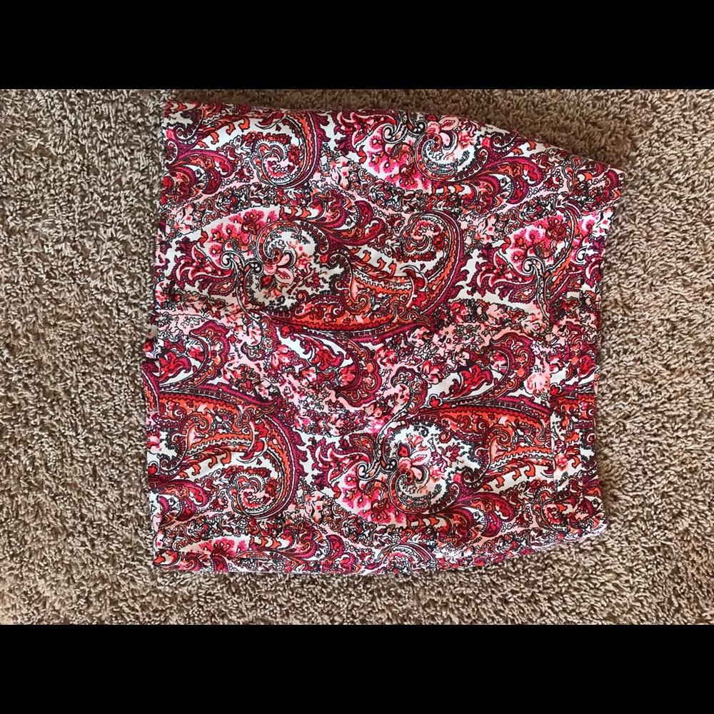 Paisley Pink and Orange Skirt